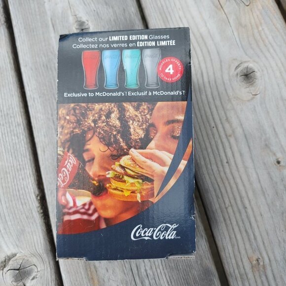 McDonald's 2018 Grey Coca-Cola Coke Glass Exclusive Limited Edition New … - Picture 2 of 5